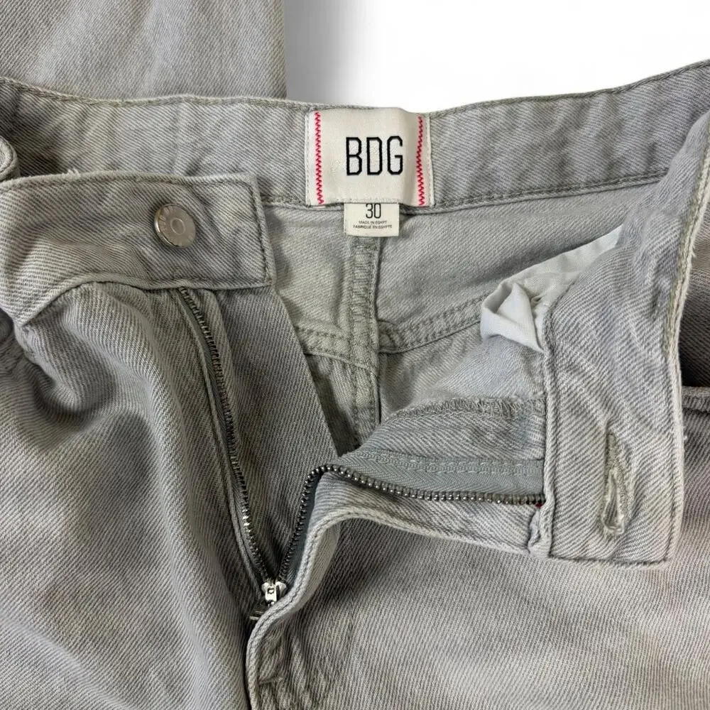 Bdg light gray high waisted baggy